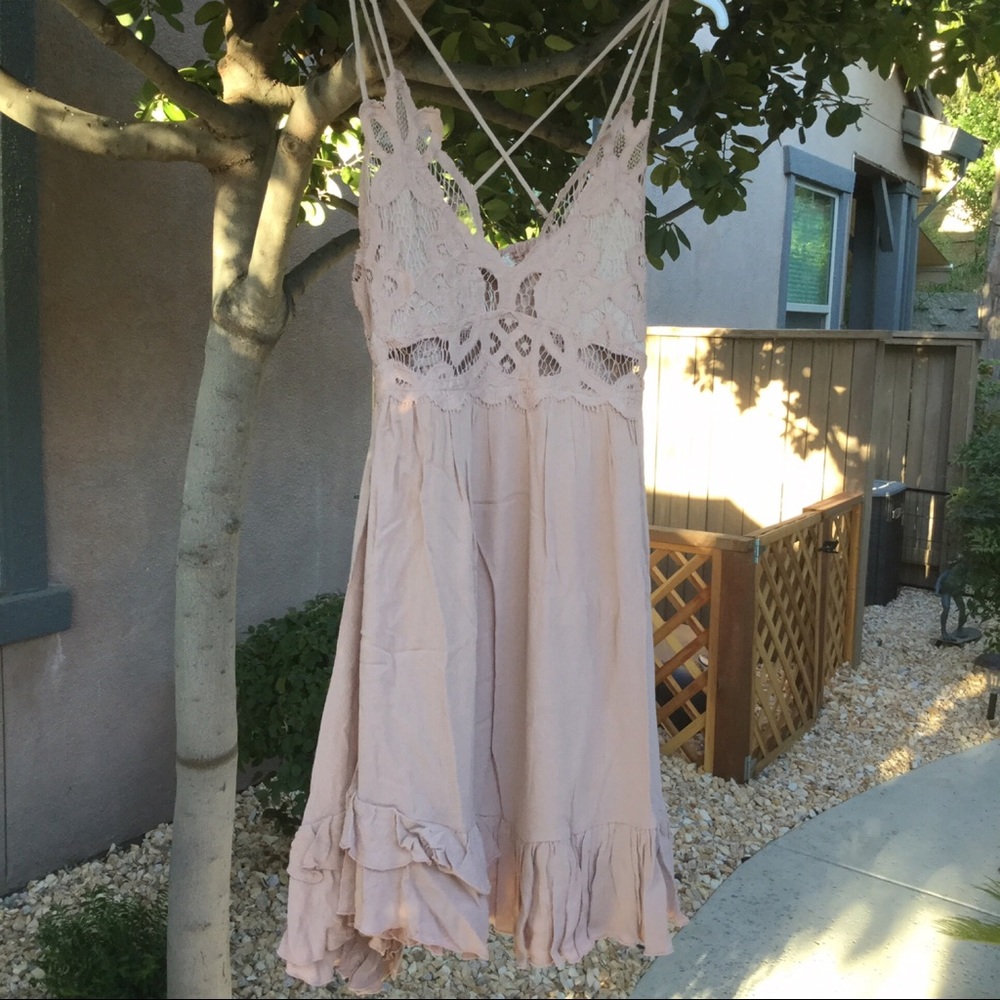CLEARANCE-NO OFFERS‼️Isabella Lace Trim Dress - Picture 8 of 8